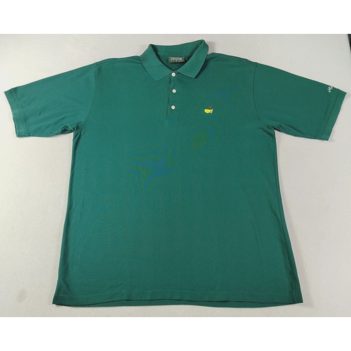 Vintage Masters Shirt Mens Xl Green Golf Polo Augusta National Masters Logo 90s